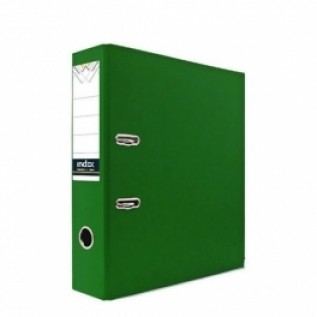 Регистратор INDEX А4, 80мм, PP, зеленый (24/24) (IND 8/24 PVC NEW ЗЕЛ) (C25227)