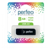 Флеш-драйв USB PERFEO C10, 8Gb, black (PF-C10B008)