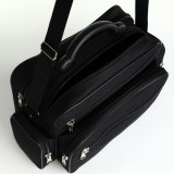 Сумка мужская RISE М-14, 34х20х27см, 2 отд на молнииях, черный (9172358)