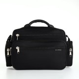 Сумка мужская RISE М-14, 34х20х27см, 2 отд на молнииях, черный (9172358)