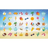 Наклейки А6 МИНИ КВАДРА 