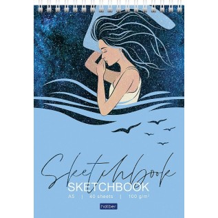 Скетчбук блокнот А5, 40л. 