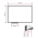 Доска магнитно-маркерная ATTACHE ECONOMY, 120х90 см (1421401)