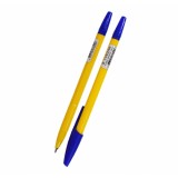 Ручка шариковая TUKZAR. 1,0 мм. желтый корпус, синяя  (TZ 1145C)