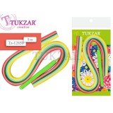 Набор для квиллинга TUKZAR, бумажные полоски цветные 120шт, длина 1 полоски 42см, ширина 5мм.12цв., 