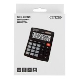 Калькулятор настольный CITIZEN SDC-812NR 12-разрядный, двойн. питание, 102х124х25, черн (SDC-812NR)