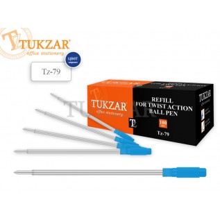 ВЫВЕДЕНО!!! Стержень шариковый TUKZAR, 88мм, синий, для ручки TZ 206, TZ-1120 метал.,с поворот.механ