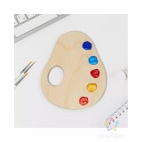Деревянная фигурная палитра 