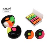 Точилка пластиковая с ластиком MAZARI 