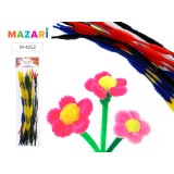Набор для творчества MAZARI, проволока синельная, d=1,2 см, 30 см, 30 шт. в уп., микс 6 цв (М-4252)