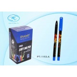 Ручка шариковая PIANO, 0,5 мм, пластик, корпус рисунок, синий, (PT-1153A /син)