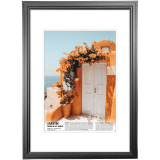 Фоторамка деревянная А4 deVENTE, 21x30см, профиль №1 (17х10 мм), графит (9027614)
