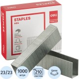 Скобы №23/23 Deli Е0014 оцинкованные 1000 шт./уп (1575521) Скобы №23/23 Deli Е0014 оцинкованные 1000 шт./уп (1575521)