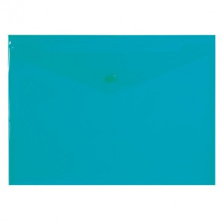Папка-конверт на кнопке А4 inФОРМАТ, 180 мкм, пластиковая, зеленая (10/100) (PK6518G) (037078)