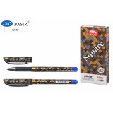 Ручка гелевая BASIR OFFICE, 0,5 мм, пластик, рифленый держатель, синий, (К33/син./864)