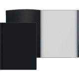 Папка с файлами А4 ATTOMEX, 10файлов, пластик, зелен, фактура песок непрозр.черная (3100404) (1/234)