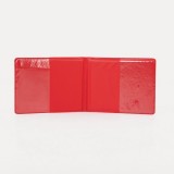 Обложка для студенческого билета, 10,5*0,5*8, тисн золото, бархат, красный (9262927)