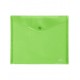 Папка-конверт на кнопке А5 ХАТБЕР, 180 мкм, 243*210мм, пластиковая, зеленая (AKk_15104) (010733)