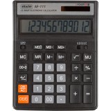 Калькулятор настоль.ПОЛНОРАЗМ. ATTACHE AF-777,12р,дв.пит,200x155мм, черный (1572675)