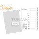 Разделитель А4 TUKZAR, по месяцам