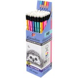 Карандаш чернографитный ЛУЧ HB, шестигранный, двухцветный корпус (35С 2359-08)