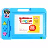 Доска магнитная, цветная крошка, 3 штампика в комплекте, цвета микс (466333) Доска магнитная, цветная крошка, 3 штампика в комплекте, цвета микс (466333)