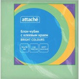 Стикеры ATTACHE Bright colours 76х76, 100л, салатовый (1495408)