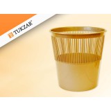Корзина для бумаг TUKZAR пластиковая,12л., цвет золотой (TZ 11824-5)