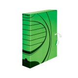 Короб архивный А4 inФОРМАТ, 75 мм, микрогофро-картон, зеленый (40) (RB91-75G) (069658)