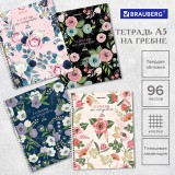 Тетрадь А5 96л. клетка BRAUBERG 