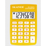 Калькулятор карманный SKAINER SK-108NYL, 8 разрядный., пластик, 58 x88 x10 мм, желтый (SK-108NYL)