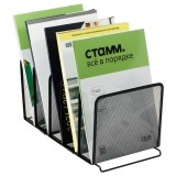 Лоток-сортер вертикальный СТАММ, металл, 5 секций, черный (355979) Лоток-сортер вертикальный СТАММ, металл, 5 секций, черный (355979)