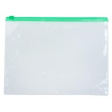 Папка-конверт А5 CALLIGRATA, на молнии, 120мкм, прозрачная, ассорти (548616)