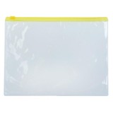 Папка-конверт А5 CALLIGRATA, на молнии, 120мкм, прозрачная, ассорти (548616)