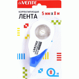 Корректирующая лента deVENTE 5мм. х 8м, бело-синий, в блистере (4062201) 