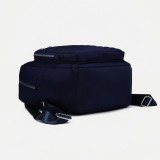 Рюкзак ДЖЕСИКА, 27*12,5*34 см, на молнии, 2 н/кармана, синий (7345658)