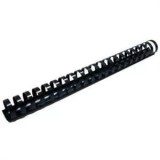 Пружины для переплета пластиковые DSB, 19мм, черные, 100шт/уп. (2103 