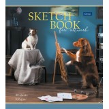 Скетчбук тетрадь А5 80л. ХАТБЕР PREMIUM 