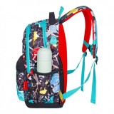 Рюкзак молодежный ACROSS 155, 43*29*18 см, чёрный/бирюзовый/разноцветный (155-2) (9600614)