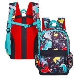 Рюкзак молодежный ACROSS 155, 43*29*18 см, чёрный/бирюзовый/разноцветный (155-2) (9600614)