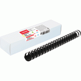 Пружины для переплета пластиковые deVENTE, 22мм, черные, 50шт/уп. (4125704)