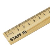 Линейка деревянная STAFF, 30 см, канадская сосна (210800)