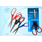 Ножницы BASIR пласт. ручки, резин. вставки, длина ножниц 20,0 см., лезвие 10 см. (МС-502)