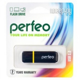 Флеш-драйв USB PERFEO C01, 16Gb, black (PF-C01G2B016) (C01 black)