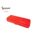 Пенал пластиковый MAZARI, GEOMETRY 75*205*35 мм, одно отделение, красный (M-1767)