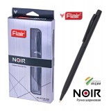 Ручка шариковая FLAIR NOIR 0,8 мм. металл, черн.корп, стержень 118 мм, синяя (F-69202)