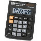 Калькулятор настольный CITIZEN SDC022S 10-разрядный, 120х87х23 (SDC022S)