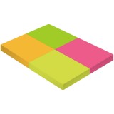 Клейкая бумага для заметок ATTACHE, 38x51 мм, 200 л, 4 цвета (1556510)