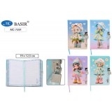 Блокнот+замочек BASIR 80л.19х12,5см 