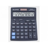 Калькулятор настольный SKAINER SK-500, 12 разрядный., пластик, 123x171x31мм, черный (SK-500)